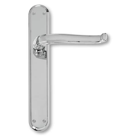 Door Handle Interior Chrome Back Plate Xx Century Model C19310 Italian Door Handles