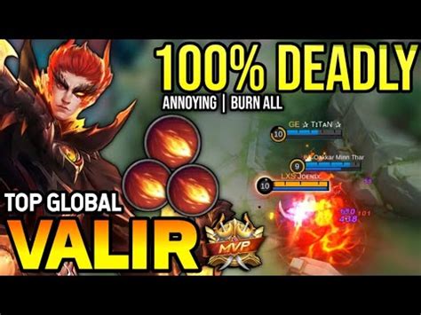 VALIR BEST BUILD 2023 TOP GLOBAL VALIR GAMEPLAY MOBILE LEGENDS