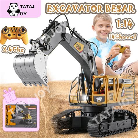 Jual Tatajoy 1 14 Mainan Excavator Remote Control Besar 14Channel