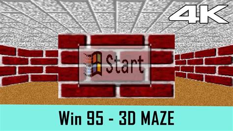 Windows 95 Screensaver 3d Maze 4k Youtube