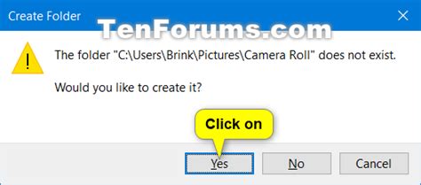 Change or Restore Default Location of Camera Roll Folder in Windows 10 | Tutorials