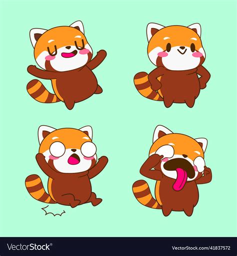 Cute Drawings Of Red Pandas