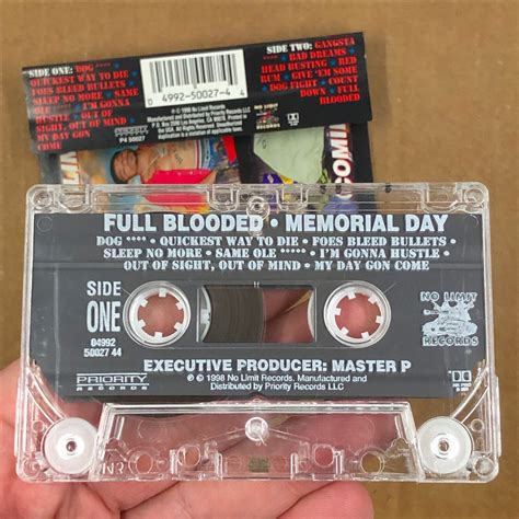 Full Blooded Cassette Tape Memorial Day Rap Hip Hop No Limit