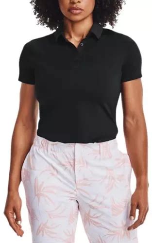 Polo Golf Under Armour Zinger Short Sleeve Negro Mujer 13639 Envío Gratis