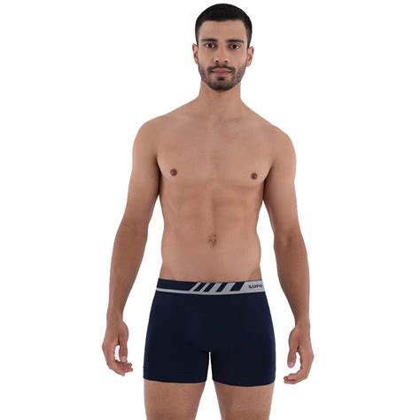 Cueca Boxer Microfibra Sem Costura Adulto Confort Vel Macio Lupo Azul