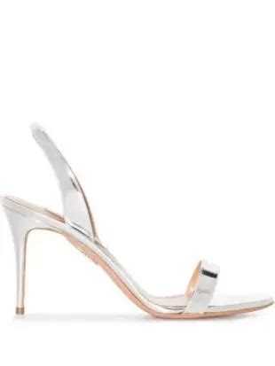 Aquazzura So Nude Leather Slingback Sandals