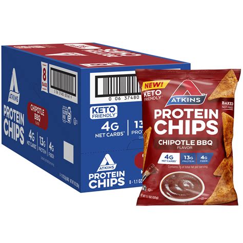 Chipotle Bbq Snack Protein Chips Atkins Online Store