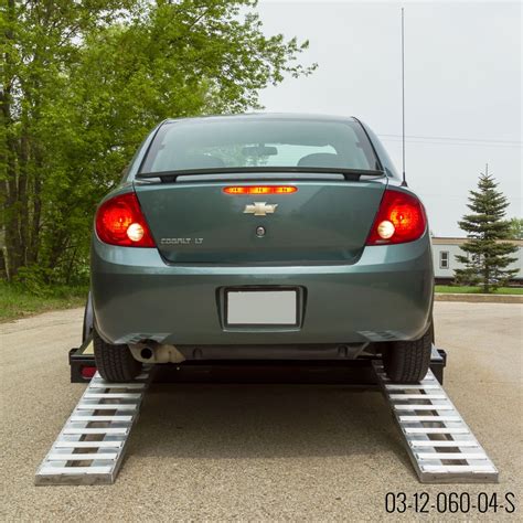 Aluminum Hybrid, Hook & Plate End Car Trailer Ramps - 2,500, 3,000 ...