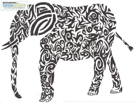 Higher Resolution Tribal Elephant By Iamthecrazymonkey Ch Bv Tribal