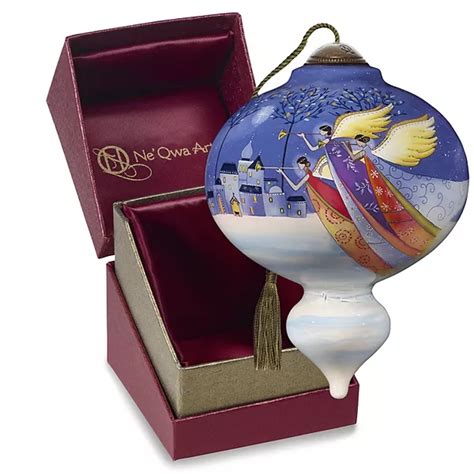 Precious Moments Angels Glass Christmas Ornament