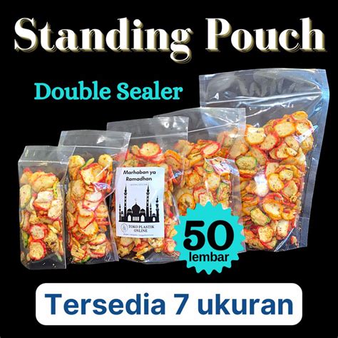 Jual Standing Pouch Pack Isi Lembar Double Sealer Ukuran X