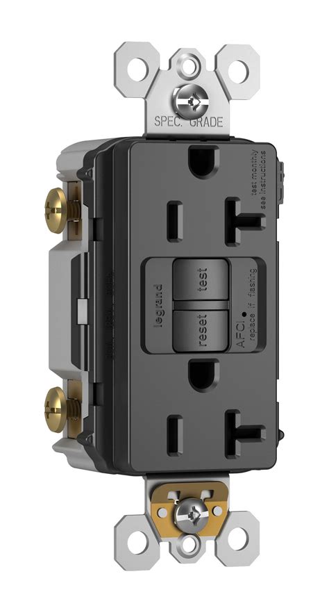 PASS & SEYMOUR AF202TRBK 20Amp 125V Tamper-Resistant Outlet Branch