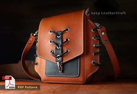 Leather Bag Pattern, Leather Shoulder Bag Pdf DIY, Crossbody Bag ...