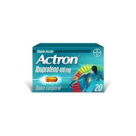 Actron Ibuprofeno En C Psulas Blandas X Unidades Actron Venta