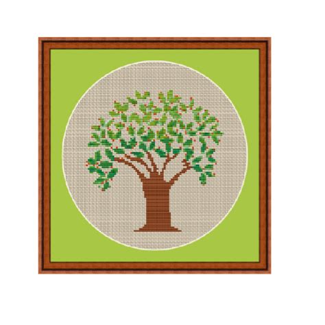 Instant Download Chart. Tree Cross Stitch Pattern. – Funny Cross Stitch