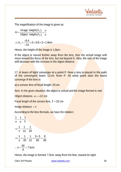 Cbse Class 12 Physics Chapter 9 Ray Optics And Optical Instruments