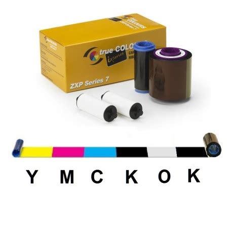 800077 749 Zebra YMCKOK Color Ribbon