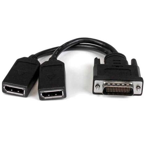 Startech DMS 59 To Dual DisplayPort Cable 20 Cm Black Techinn