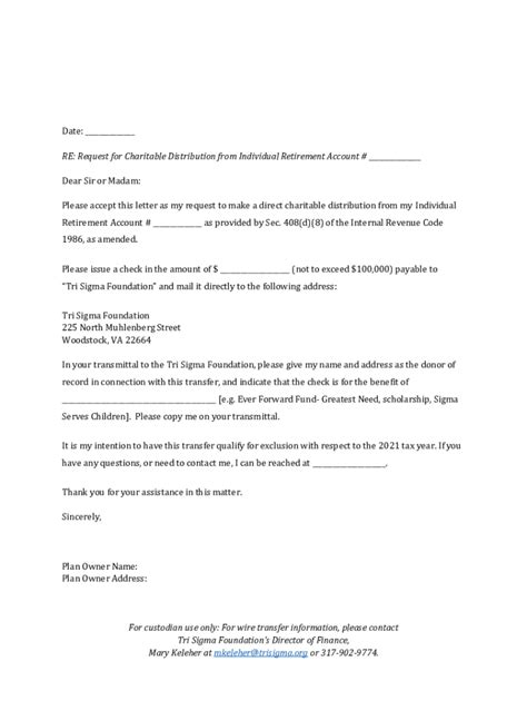 Fillable Online Sample Letter Of Instruction To Ira Administrator Fax Email Print Pdffiller