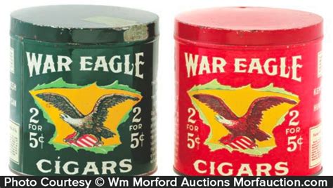 War Eagle Cigar Tins • Antique Advertising