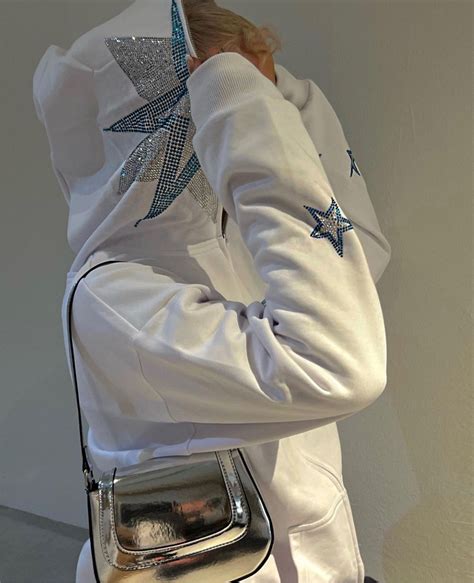 Icy White Rhinestone Hoodie Lonestar Officialclothing