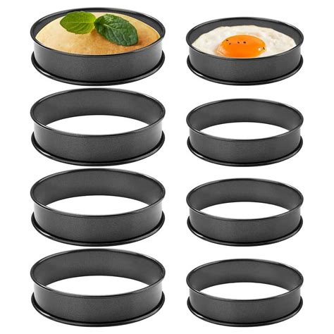 Pack Crumpet Rings Nonstick English Muffin Rings Stainless Steel