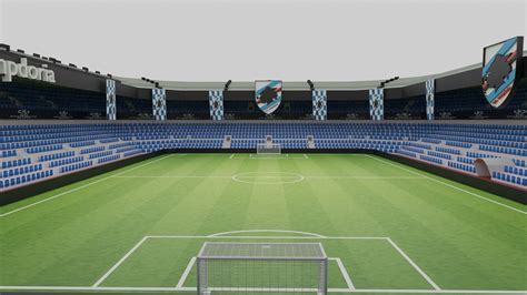 3D model Sampdoria Football Stadium VR / AR / low-poly | CGTrader