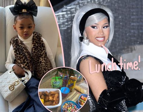 Fans Drooling After Cardi B Showed Off Daughter Kulture’s School Lunches Perez Hilton