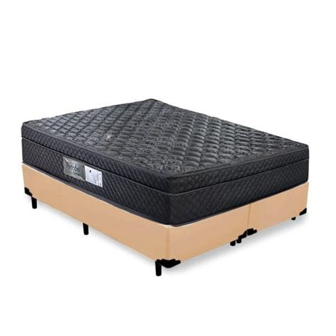 Cama Box Queen Colch O Mola Pocket Arezzo Black Light Portobel Box