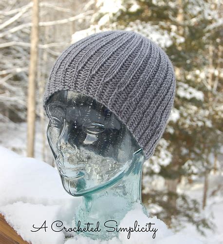 Ravelry Men S Reversible Knit Look Beanie Pattern By Jennifer Renaud