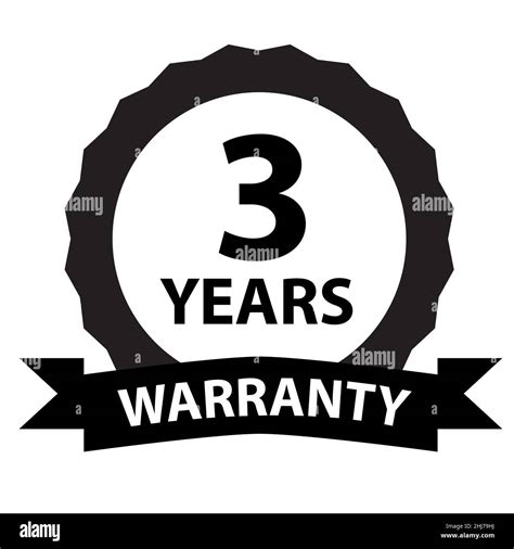 3 Years Warranty Icon On White Background Years And Lifetime Warranty Label Sign Flat Style