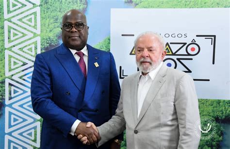 Diplomatie Tshisekedi Séduit Lula Pour Une Coopération Bilatérale