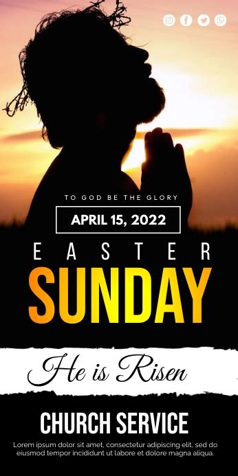 Easter Sunday Ads Template Postermywall