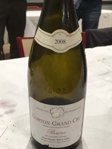 2008 Jean Claude Belland Corton Grand Cru Les Perrières Vivino