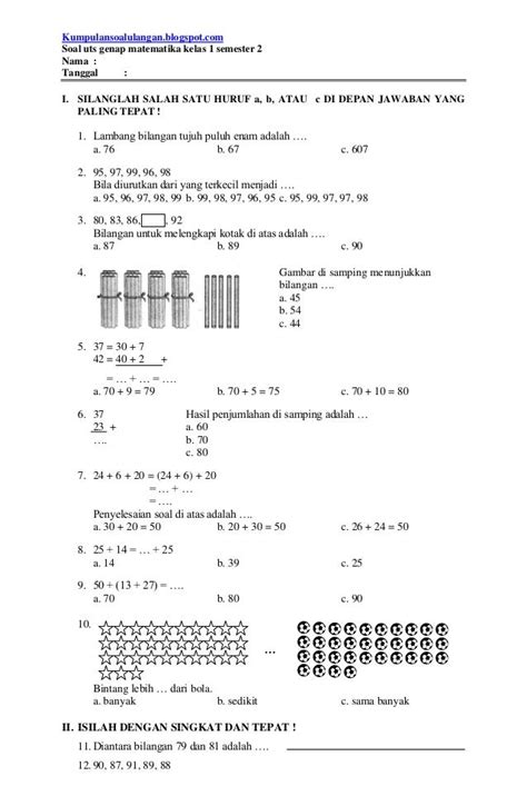 Materi Matematika Kelas 5 Semester 1 Homecare24