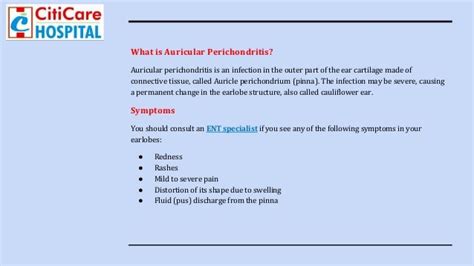 Auricular Perichondritis: Its SYMPTOMS, CAUSES, and TREATMENTS