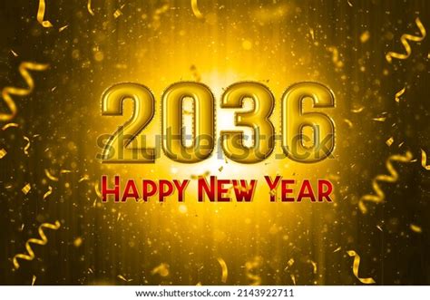 2036 Happy New Year Template Design Stock Illustration 2143922711