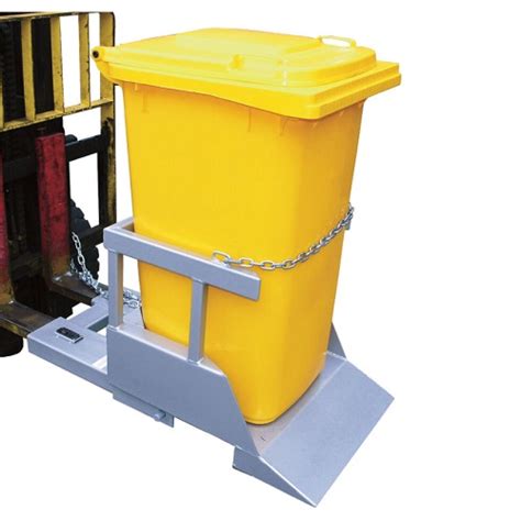 Forklift Mounted Wheelie Bin Tipper Kg Capacity Forklift Attachment