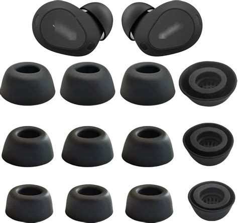 Replacement Ear Tips Compatible With Jabra Elite 10 Earbuds Silicone Ear Buds Ear