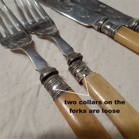 Cutlery Vintage EPNS Fish Knife And Fork Set Pretty Engraved Knives