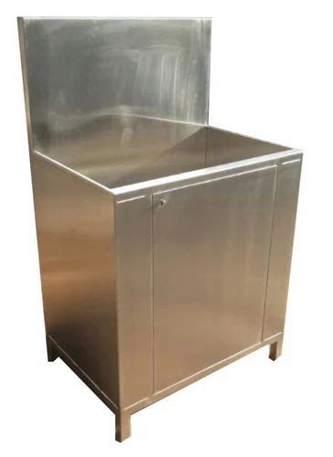 Floor Mounted Silver Single Bay Surgical Scrub Sink Station For