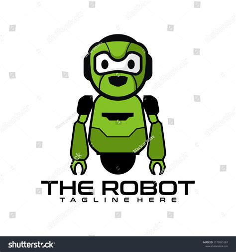 Robot Logo Template Stock Vector Royalty Free 1179091687 Shutterstock