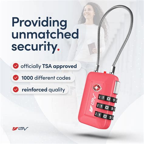 Snapklik Tsa Approved Luggage Travel Lock Set Your Own