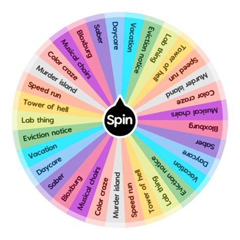 Games To Play On ROBLOX Spin The Wheel Random Picker