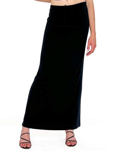 Jersey Maxi Skirt Black Garmentory