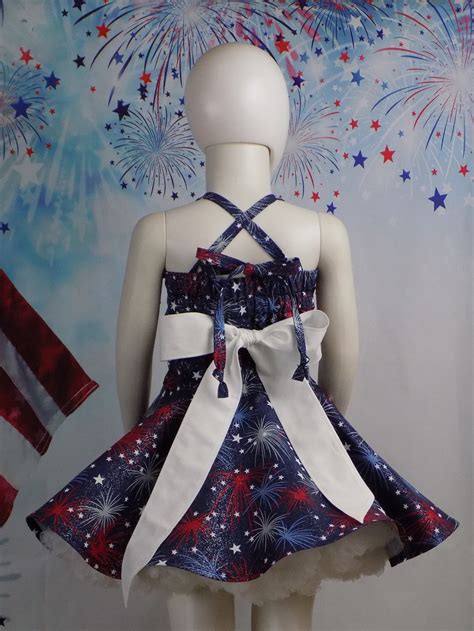 Patriotic Pageant Wear 4th July Outfit Girls 4th July Dress Etsy