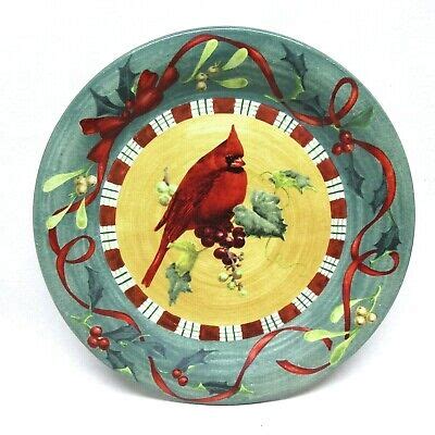 Mint Lenox Winter Greetings Everyday Cardinal Dinner Plate China