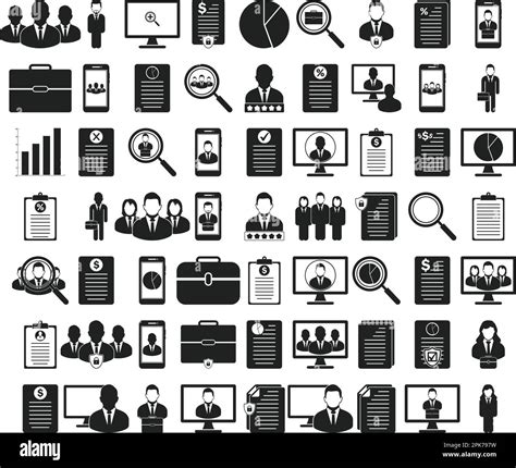 Business And Finance Icon Set Flat Style Vector Eps Stock Vector Image