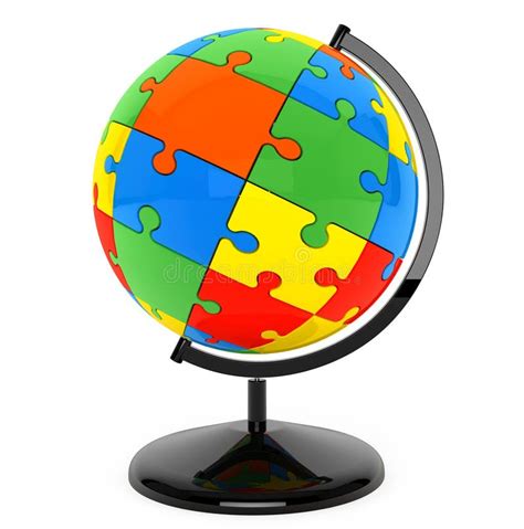 Jigsaw Puzzle Globe Sphere Stock Vector Illustration Of Ball Earth