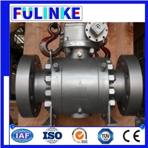 API 6D Class 2500 Rtj Ends Split Body 3 Piece Trunnion Mounted Ball